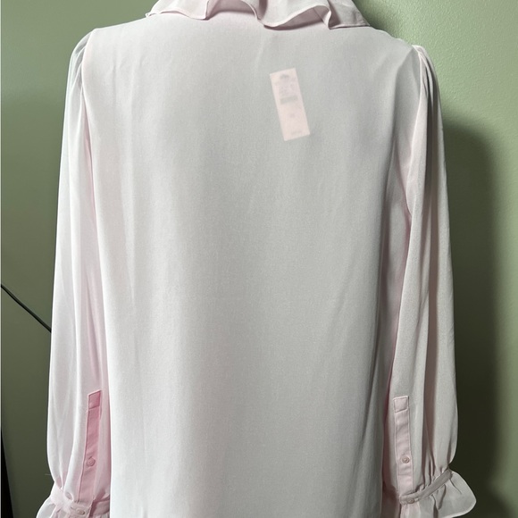 Talbots Light Pink Ruffle Blouse - Picture 3 of 6